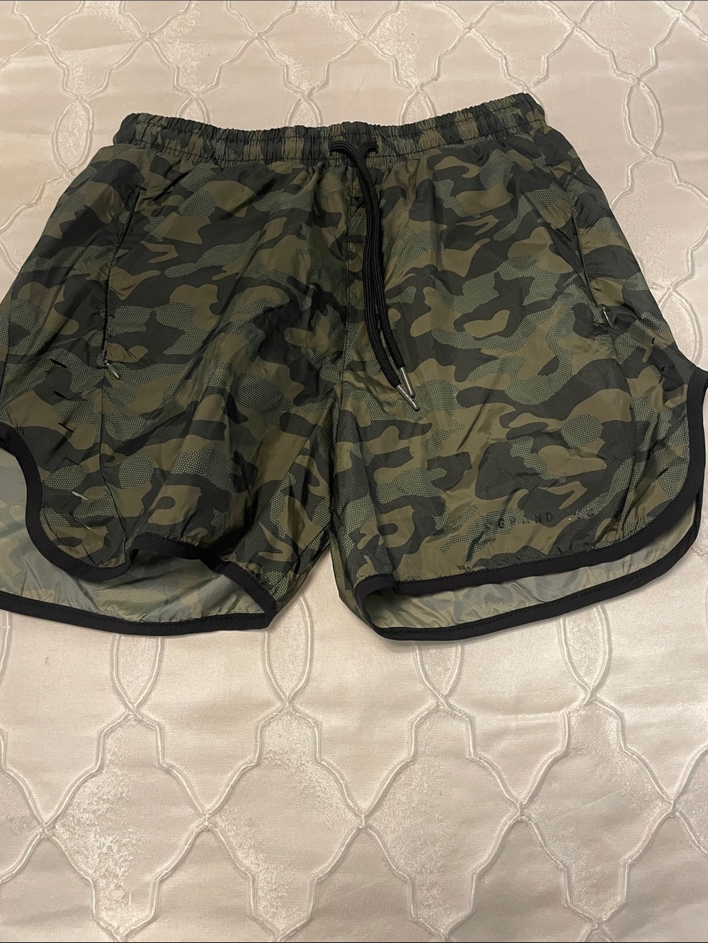 Men's Camo Athletic Shorts - Green